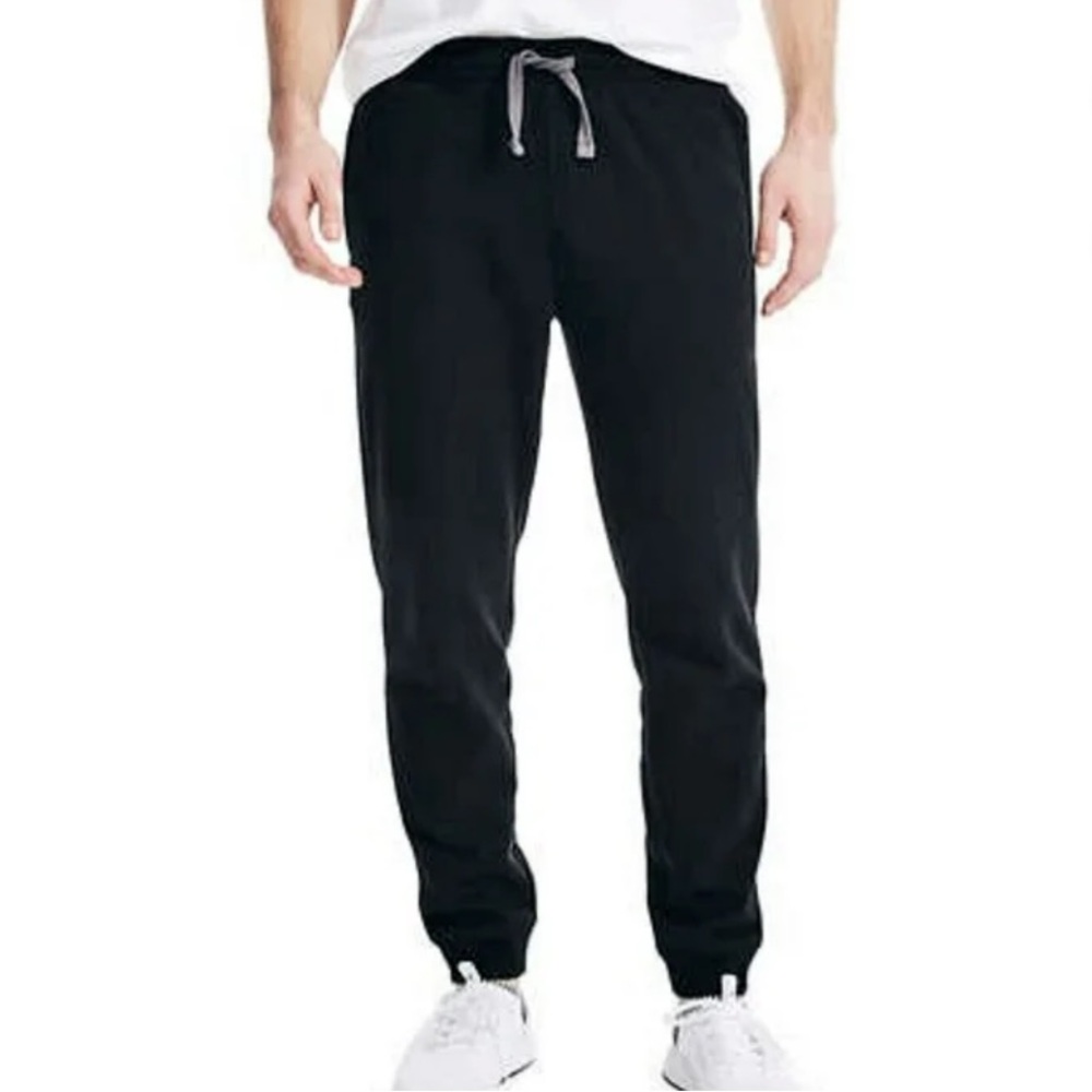 Nautica Men’s Large Black Jogger Sweatpants
